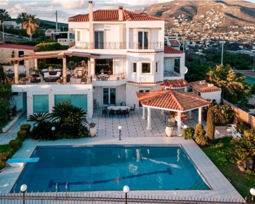 Luxury Villa for Sale in Anavyssos – Agios Nikolaos | 370m², Private Pool & 180° Sea Views